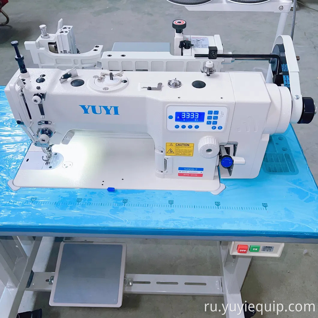 Машина для подшивки штор Yuyi YIO-675 — боковая и нижняя строчка с небольшим конвейером